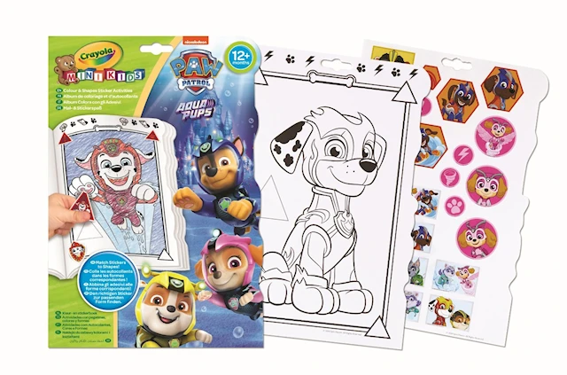 Mini Kids Paw Patrol Colour Activity Book Crayola