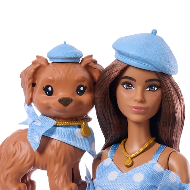 Produktbilde 4 for Barbie Twinning Looks Motedukke og Kjæledyr Lyseblå