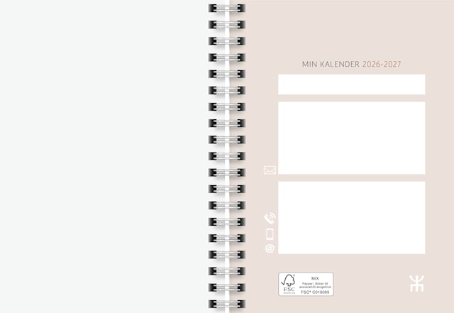Produktbild 6 för Kalender 2026-27 A6 Daisy 18 Månader Almanacksförlaget