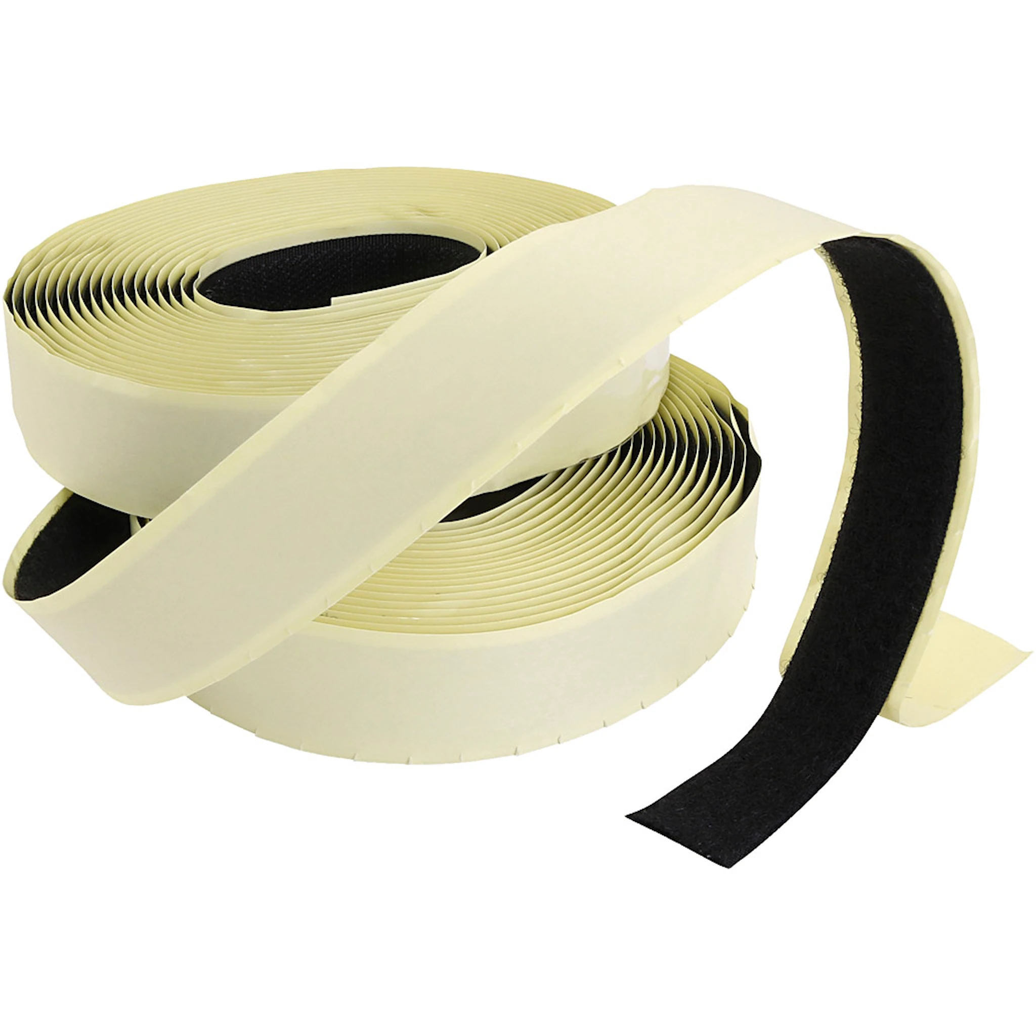Produktbilde for Borrelås, tykkelse 2 cm, svart, 25 m/ 1 pk.