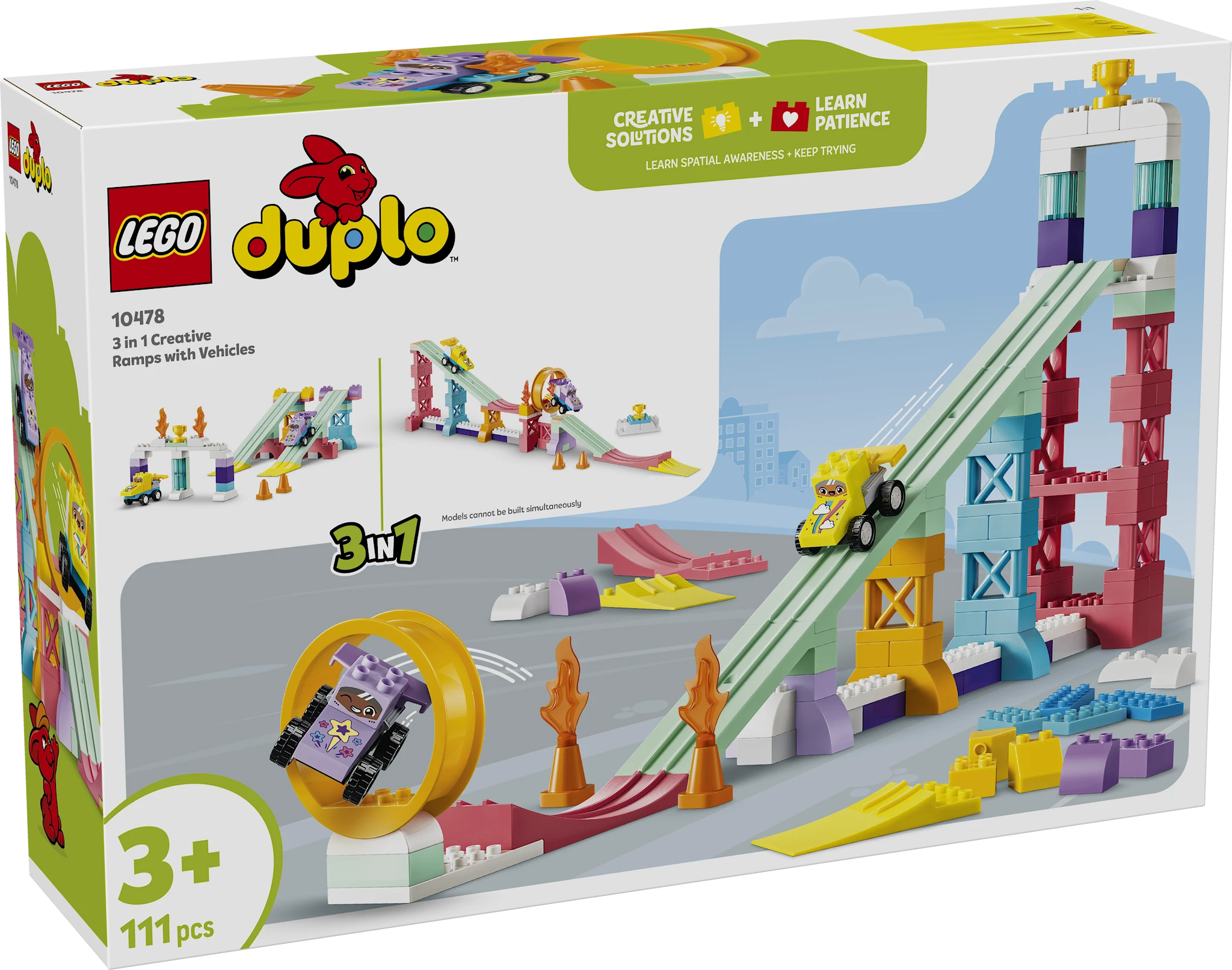 Tuotekuva ille Luovat rampit ja ajoneuvot 3in1 LEGO® DUPLO® Town (10478)