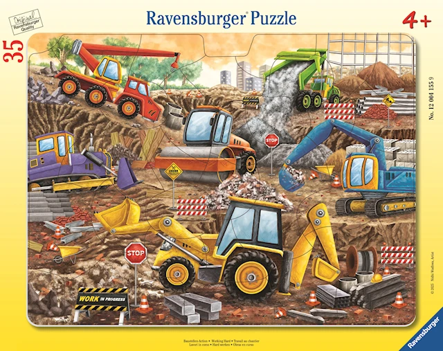 Working Hard 35p Frame Puzzle Ravensburger