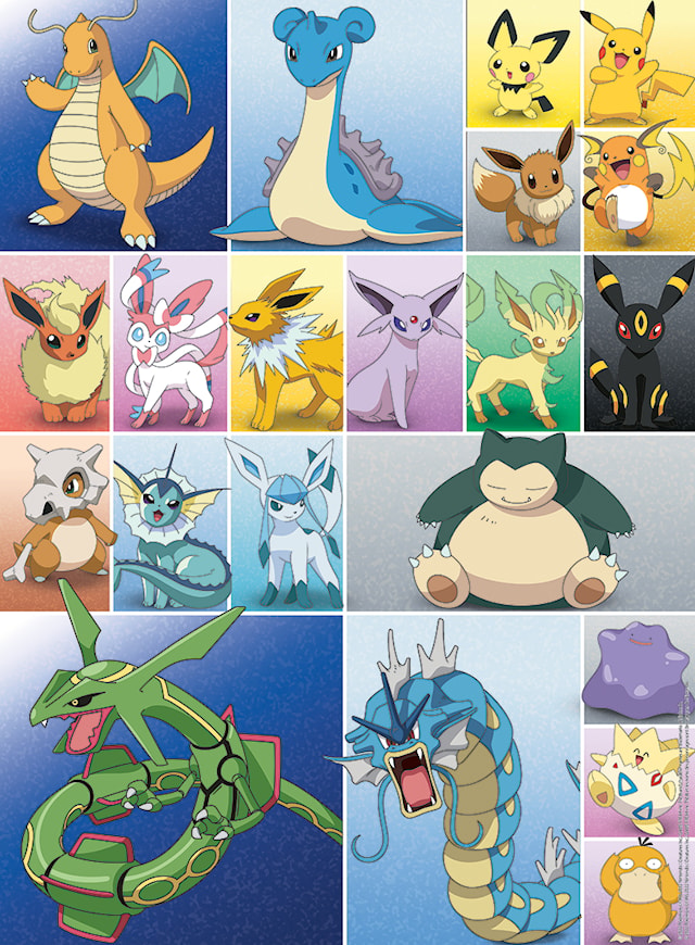 Produktbild 5 för Pussel Pokémon 2x500 bitar, Ravensburger