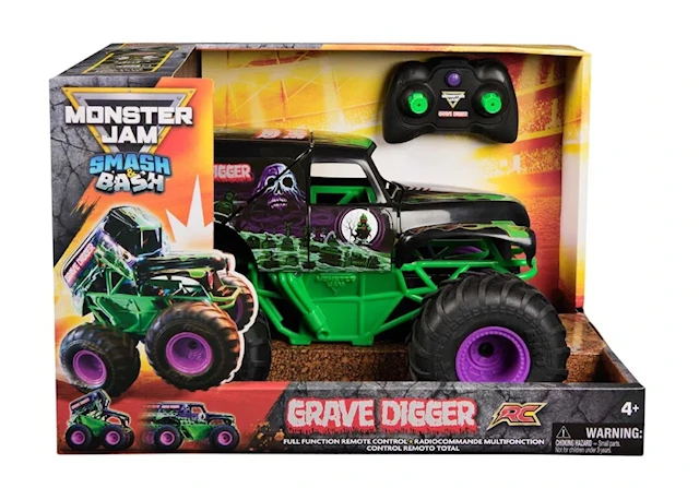 Monster Jam Radio Satyrd RC 1:15 Smash &amp; Bash Grave Digger