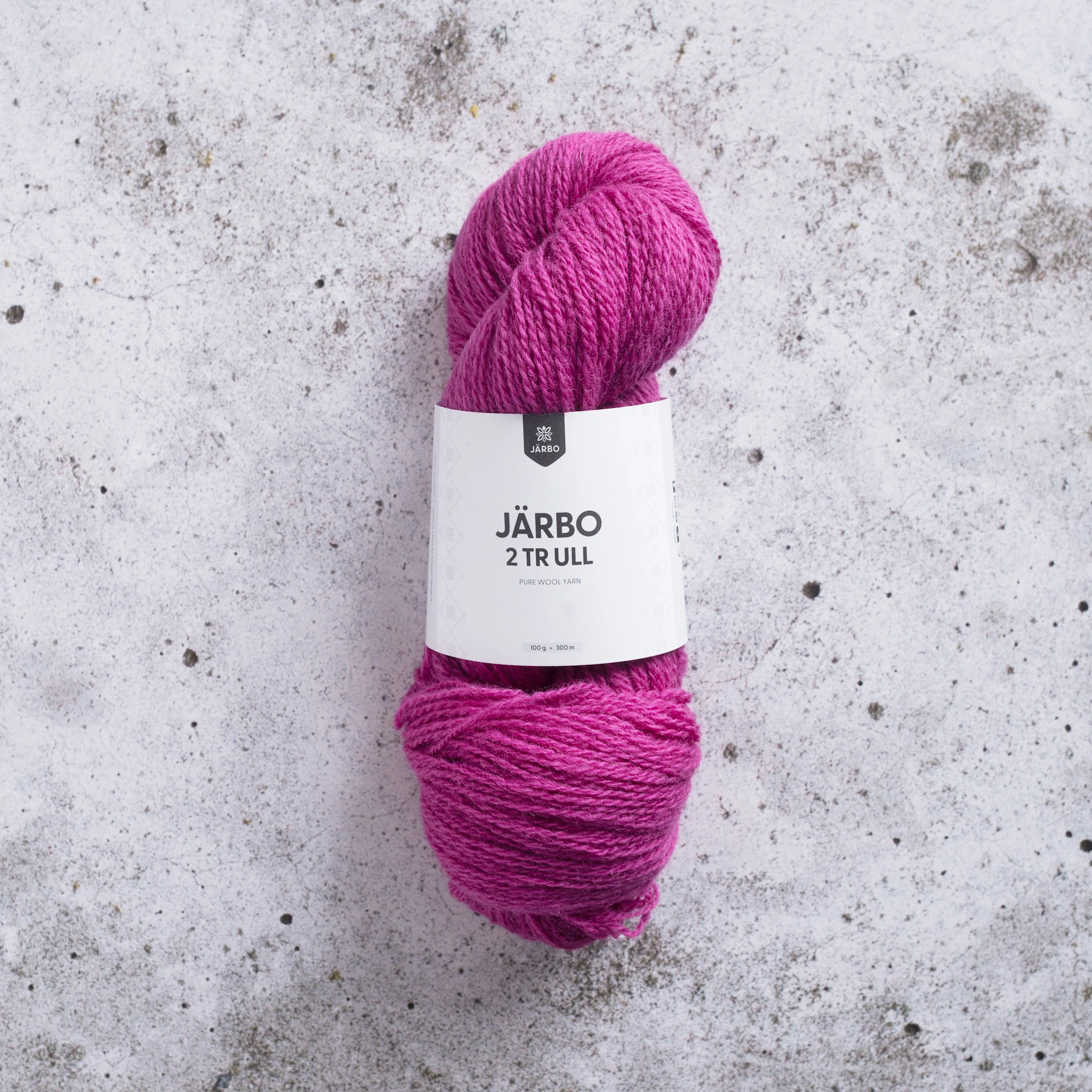 Produktbild för 2tr Ull 100 g Pink pop Järbo