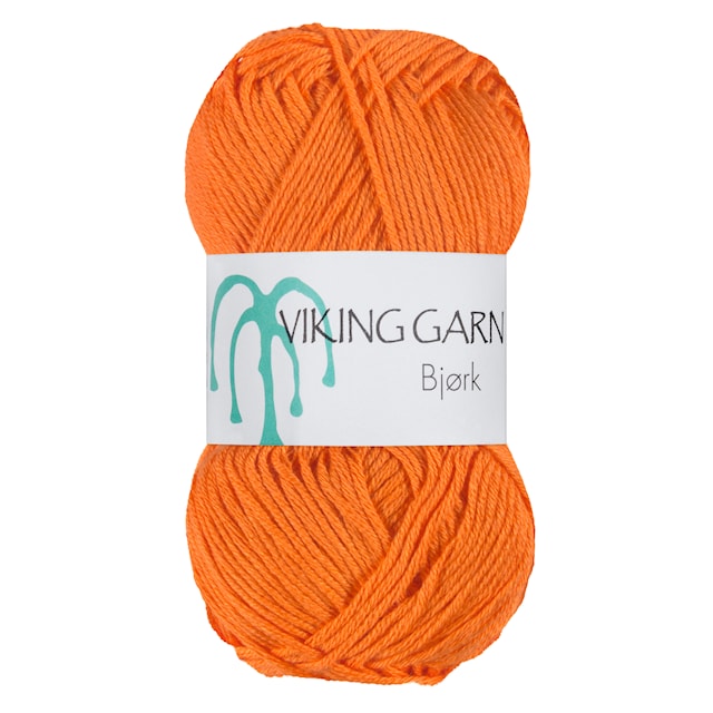 Bjørk 50 g Voimakas oranssi 553 Viking Garn