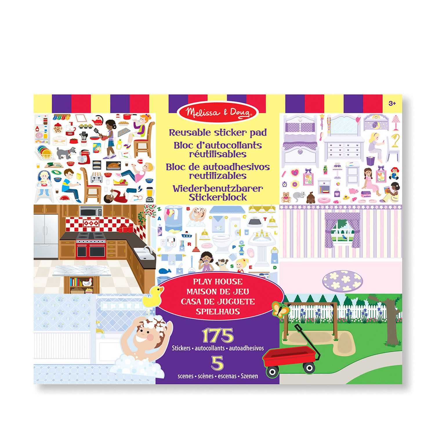 Reusable Sticker Pad Play House Melissa & Doug