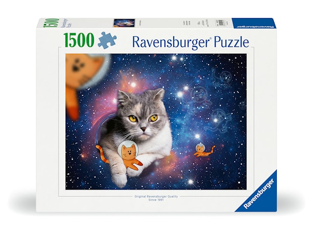 Produktbilde 1 for Katter i verdensrommet Puslespill 1500 brikker, Ravensburger