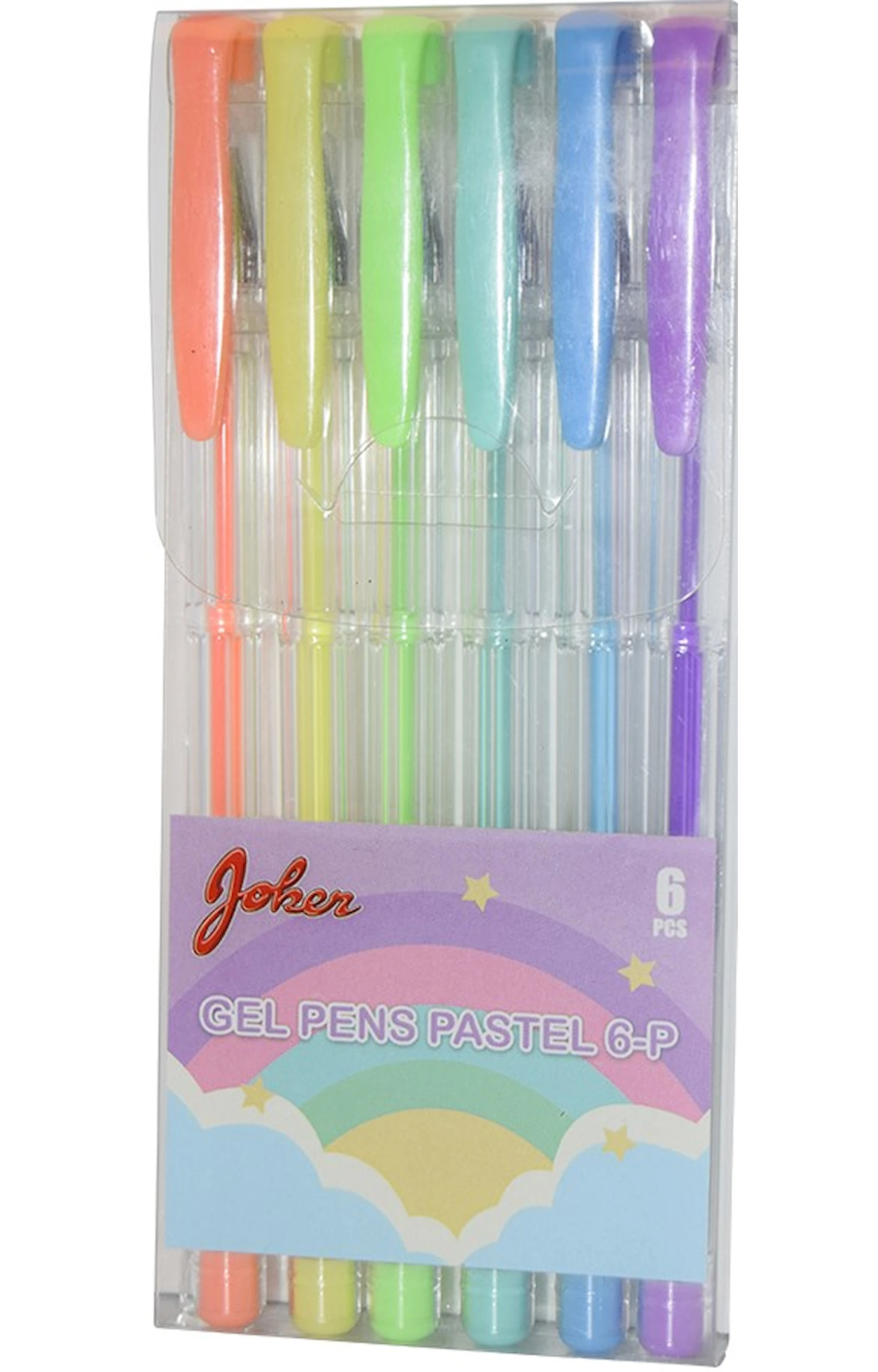 Produktbild för Gelpenna Pastellfärger 6-pack