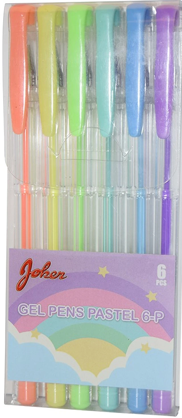 Geelikynä Pastellivärit 6-pack