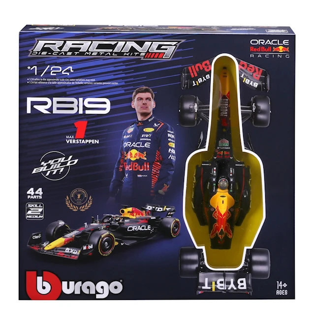 1:24 F1 Red Bull Racing RB19 2023 Model Kit Verstappen, Burago