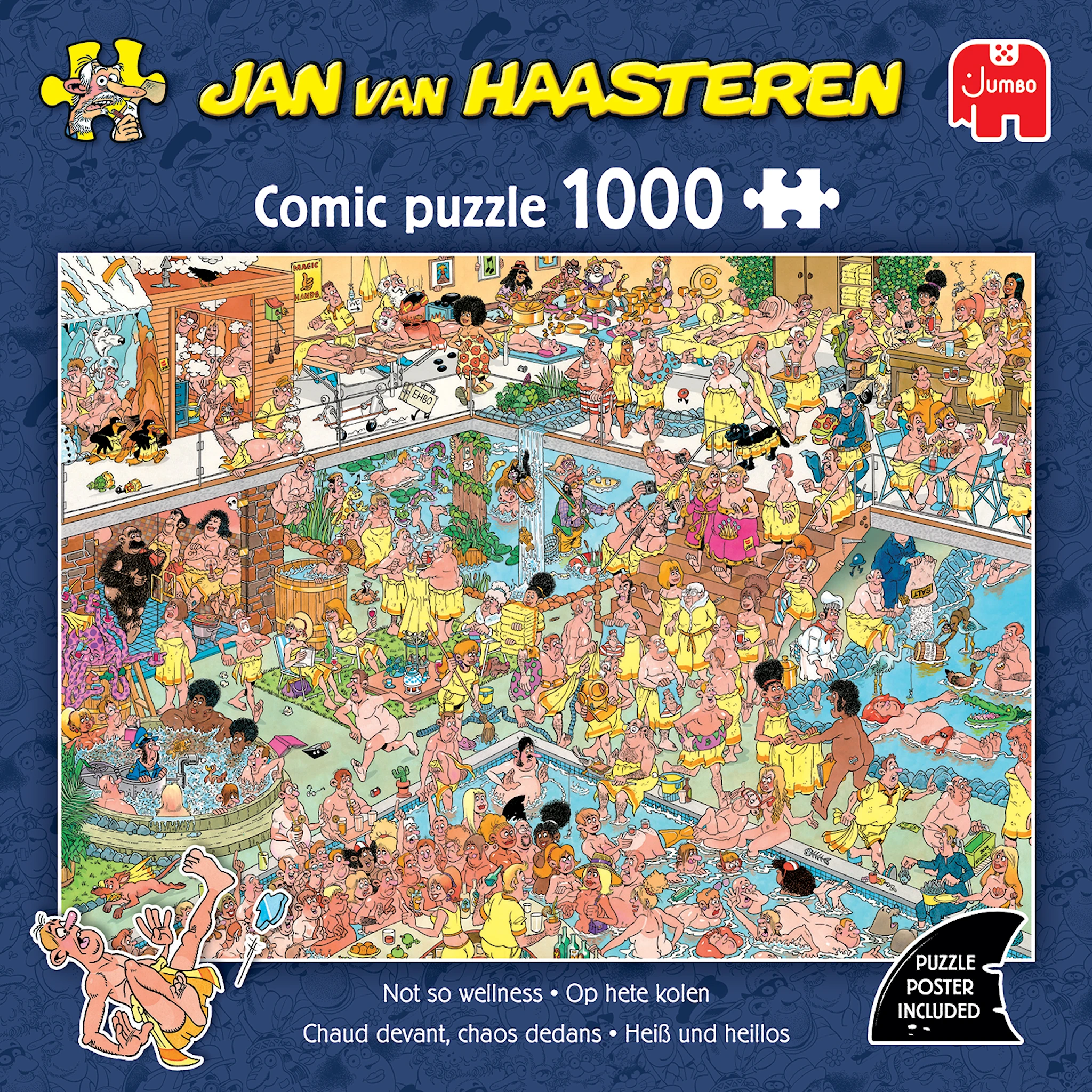 Produktbild för Jan Van Haasteren Not so Wellness Pussel 1000 bitar