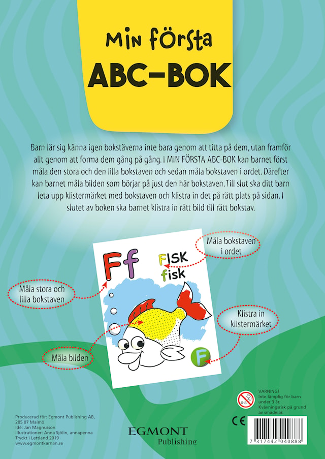 Produktbild 2 för Min första ABC-bok med klistermärken, Kärnan
