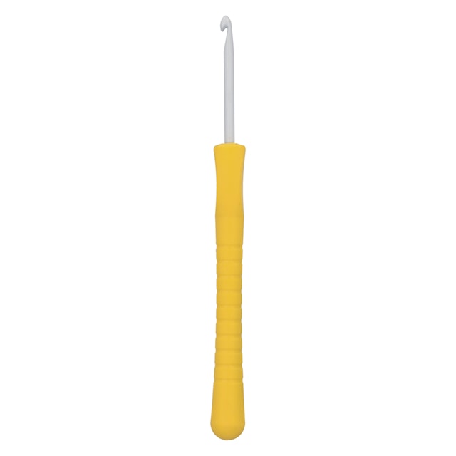 Tuotekuva 2 - Ergonominen Virkkuukoukku 14 cm 3.50 mm keltainen Novita