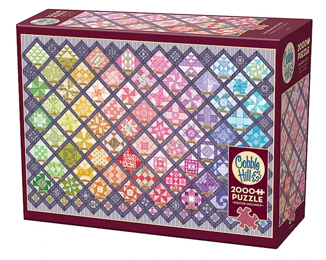 Pussel Four Square Quilt Blocks 2000 palaa Cobble Hill