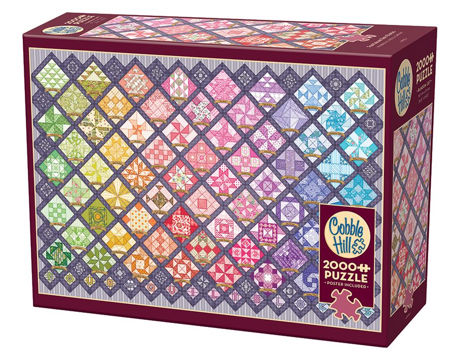 Pussel Four Square Quilt Blocks 2000 palaa Cobble Hill