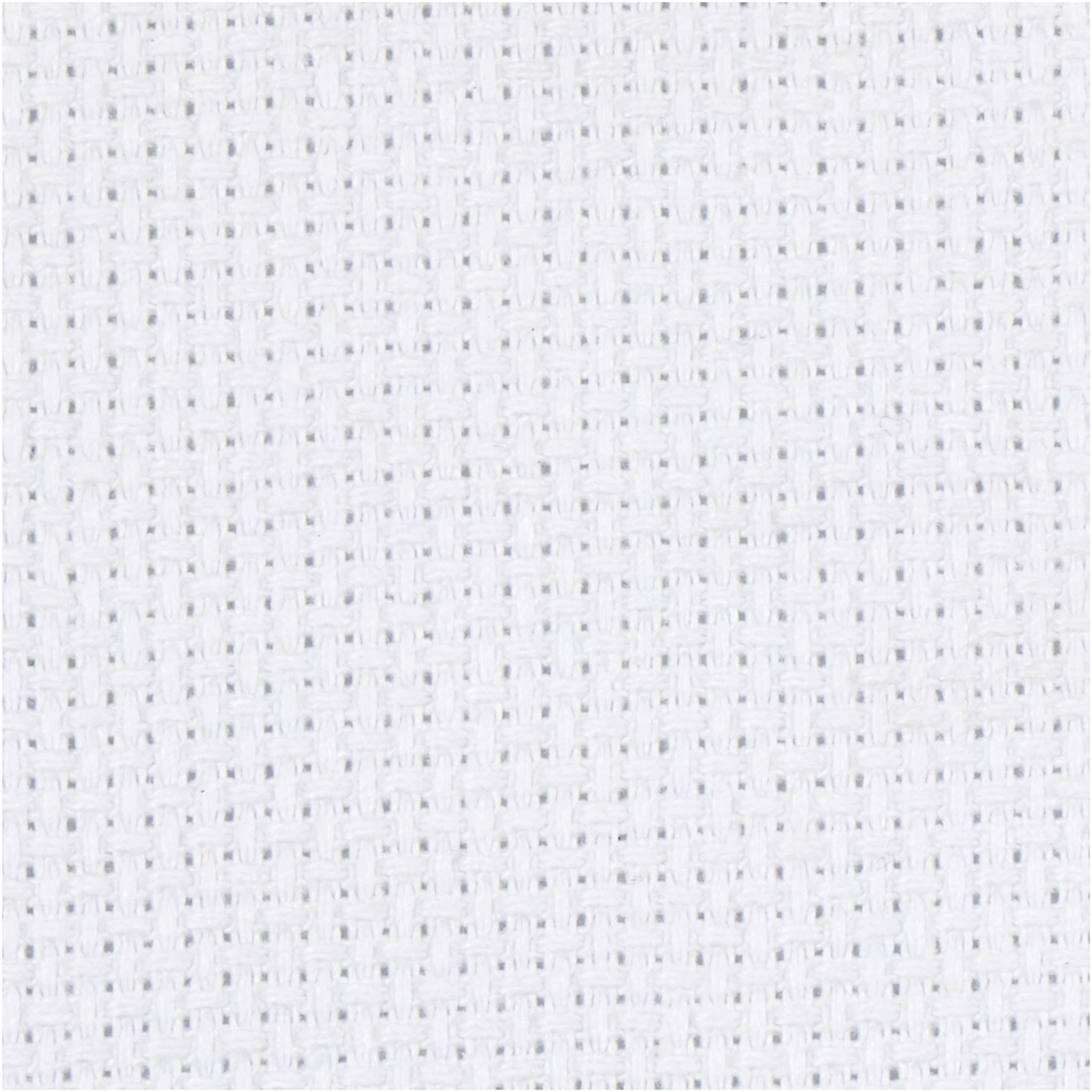 Produktbild för Aidatyg, stl. 50x50 cm, 70 rutor per 10 cm, vit, 1 st.