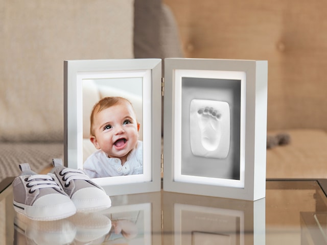 Produktbilde 2 for Babyprints Ramme Dobbel Grå