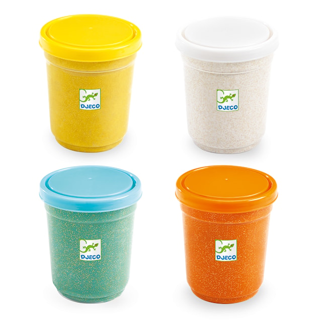 Produktbild 1 för Glitter-Lera 4 Burkar Djeco