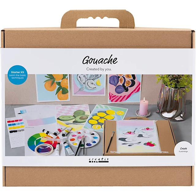 Start DIY Kit Gouache, mixade färger