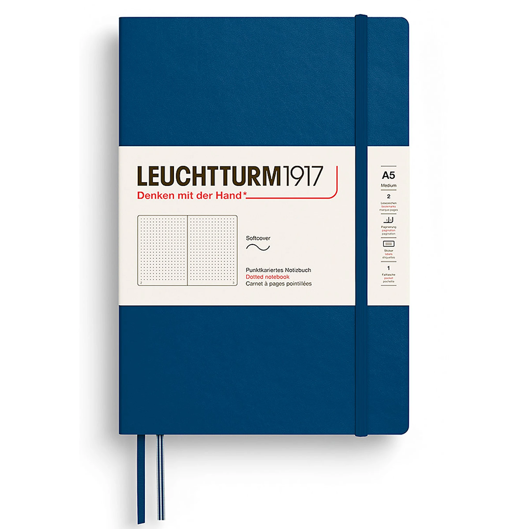 Tuotekuva ille Muistikirja A5 Pehmeä Pisteellinen Indigo Leuchtturm1917