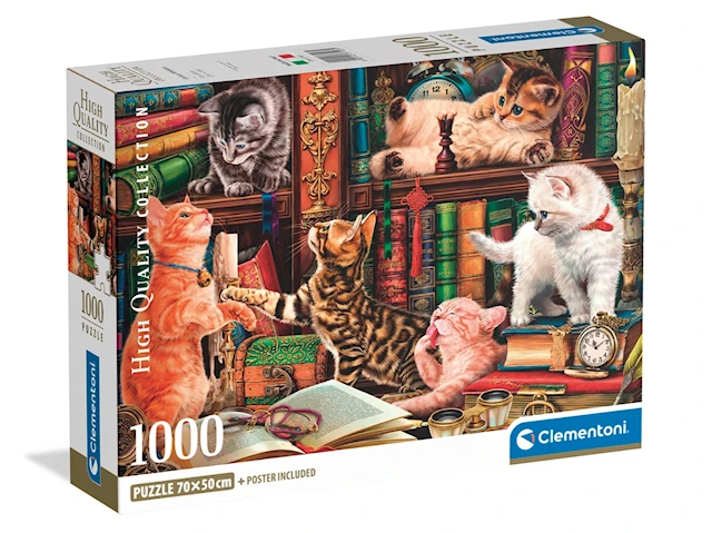 Curious Whiskers palapeli 1000 palaa, Clementoni