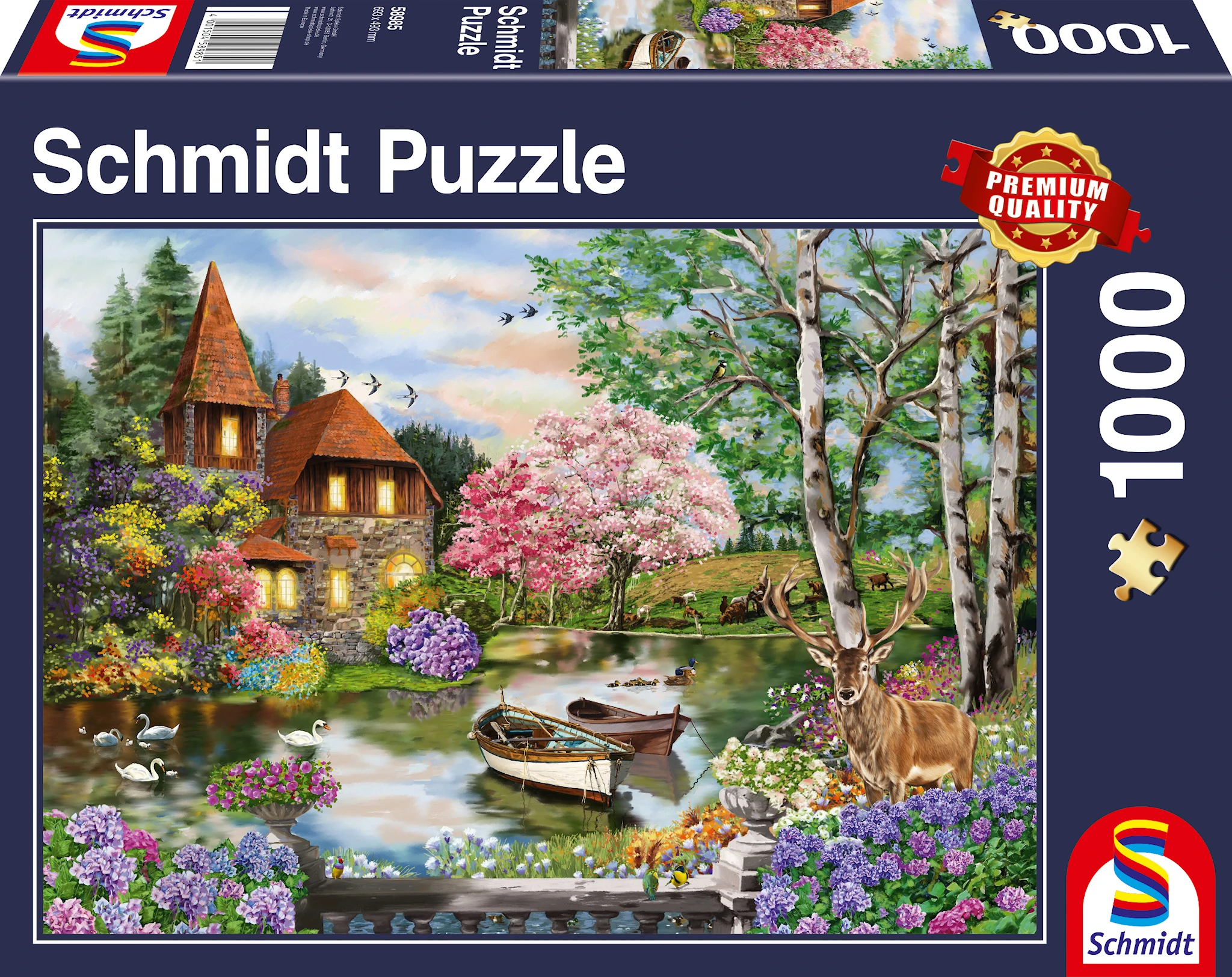 Produktbilde for House on the lake Puslespill 1000 brikker Schmidt