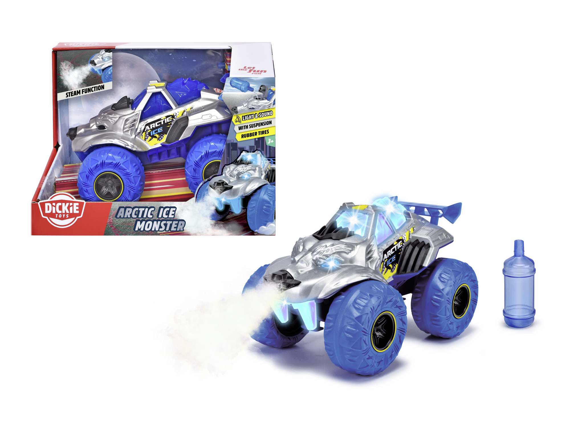 Dickie Toys Leksaksbil med Ljud & Ljus Arktiskt ismonster, 25 cm