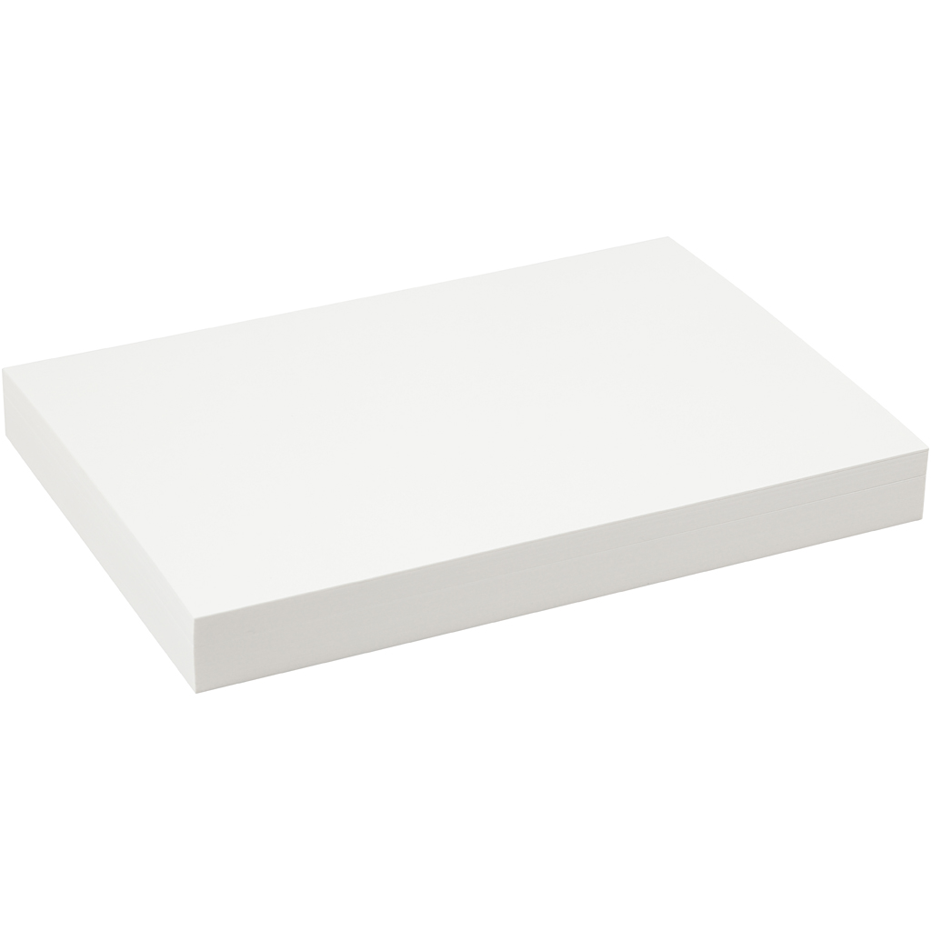 Akvarellpapper, A4, ark 210x297 mm, 200 g, vit, 100 ark/ 1 förp.