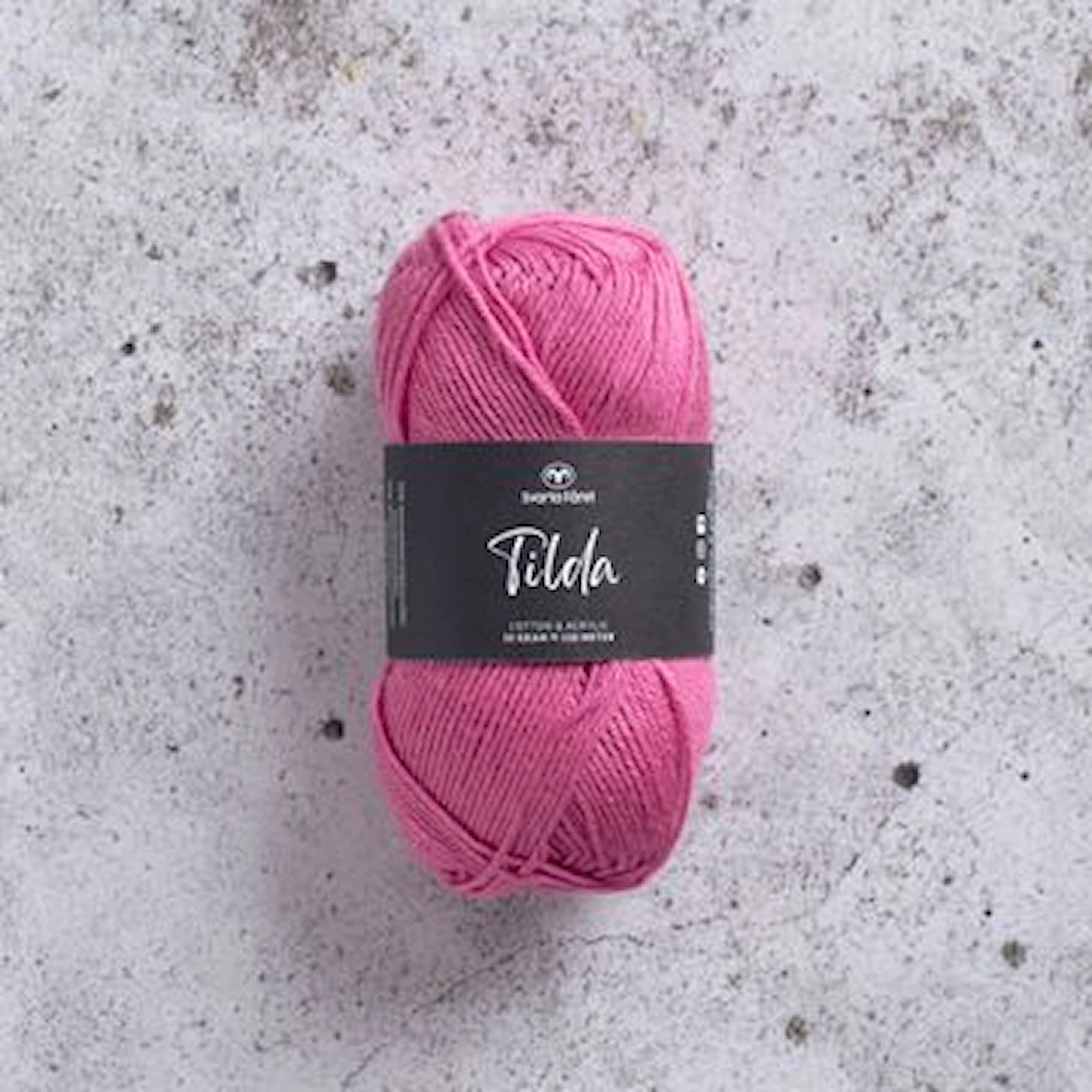 Produktbild för Tilda Garn Bomullsmix 50g Svarta Fåret