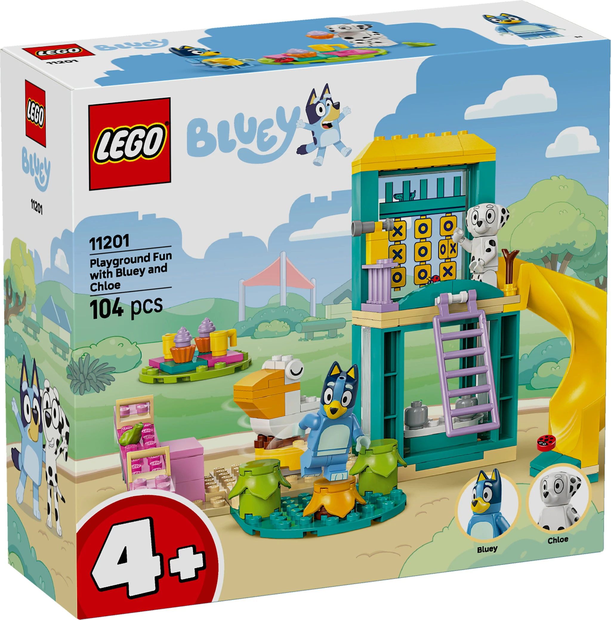 Tuotekuva ille Blueyn ja Katin hupihetket leikkikentällä LEGO® Bluey (11201)