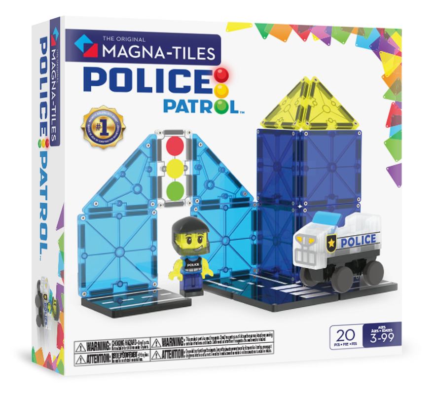 Magna-Tiles Polispatrull 20 Delar