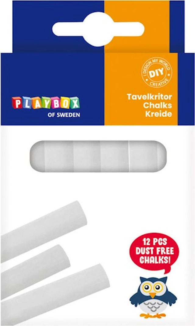 Taulukynät valkoiset 12-pakkaus Playbox