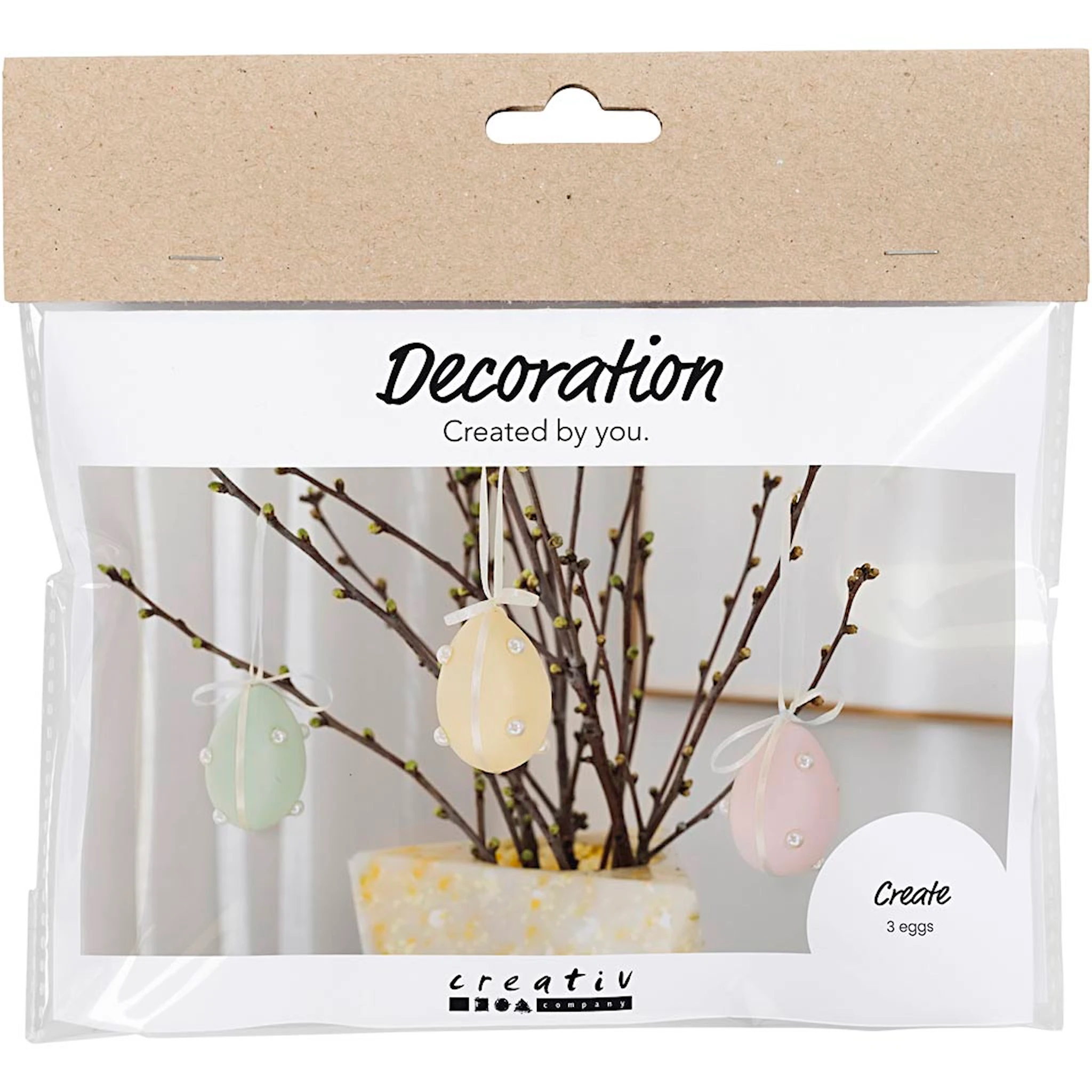 Produktbild för Ägg Dekorationskit Pastellfärger 3-pack Creativ Company