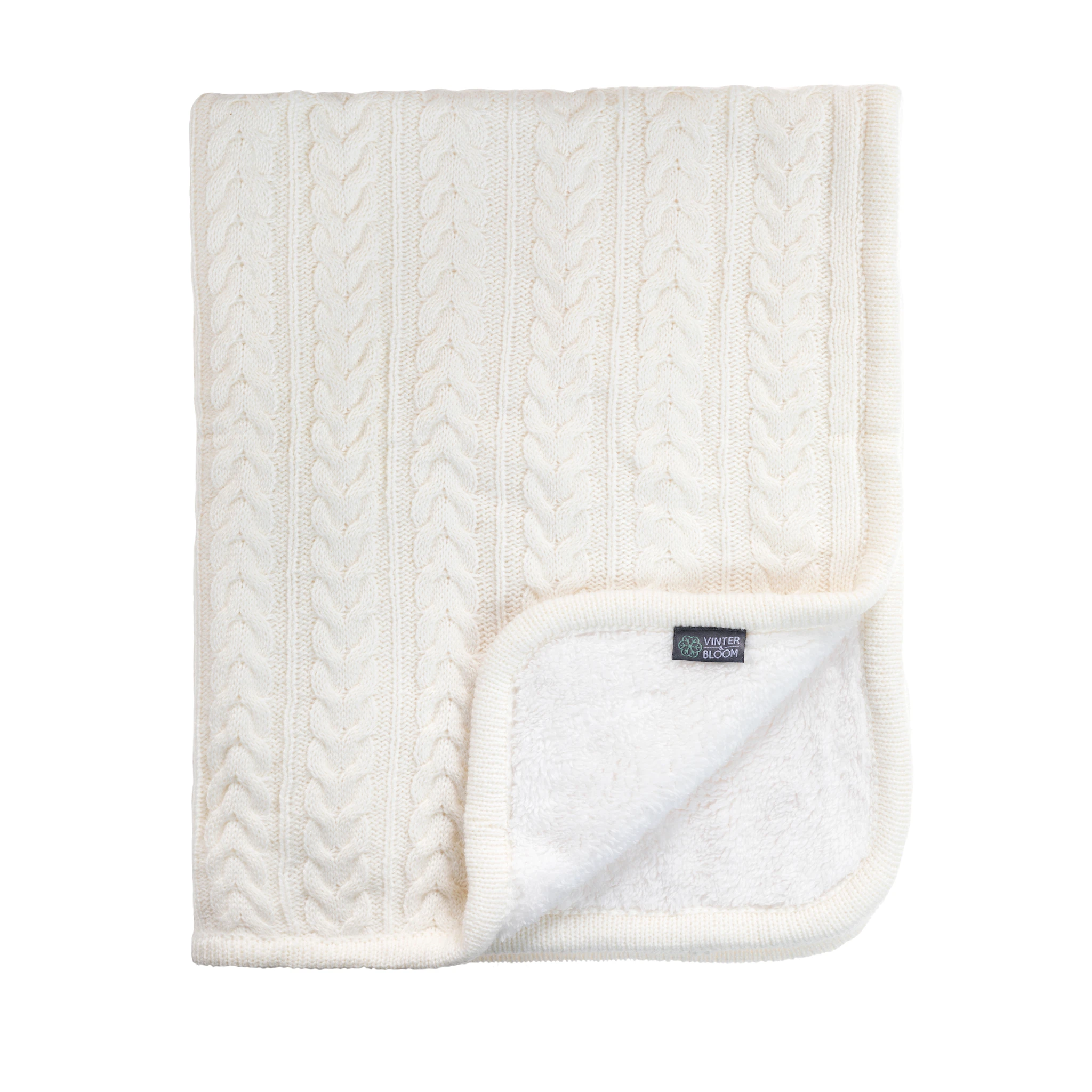 Produktbild för Babyfilt Cuddly Ivory Vinter & Bloom