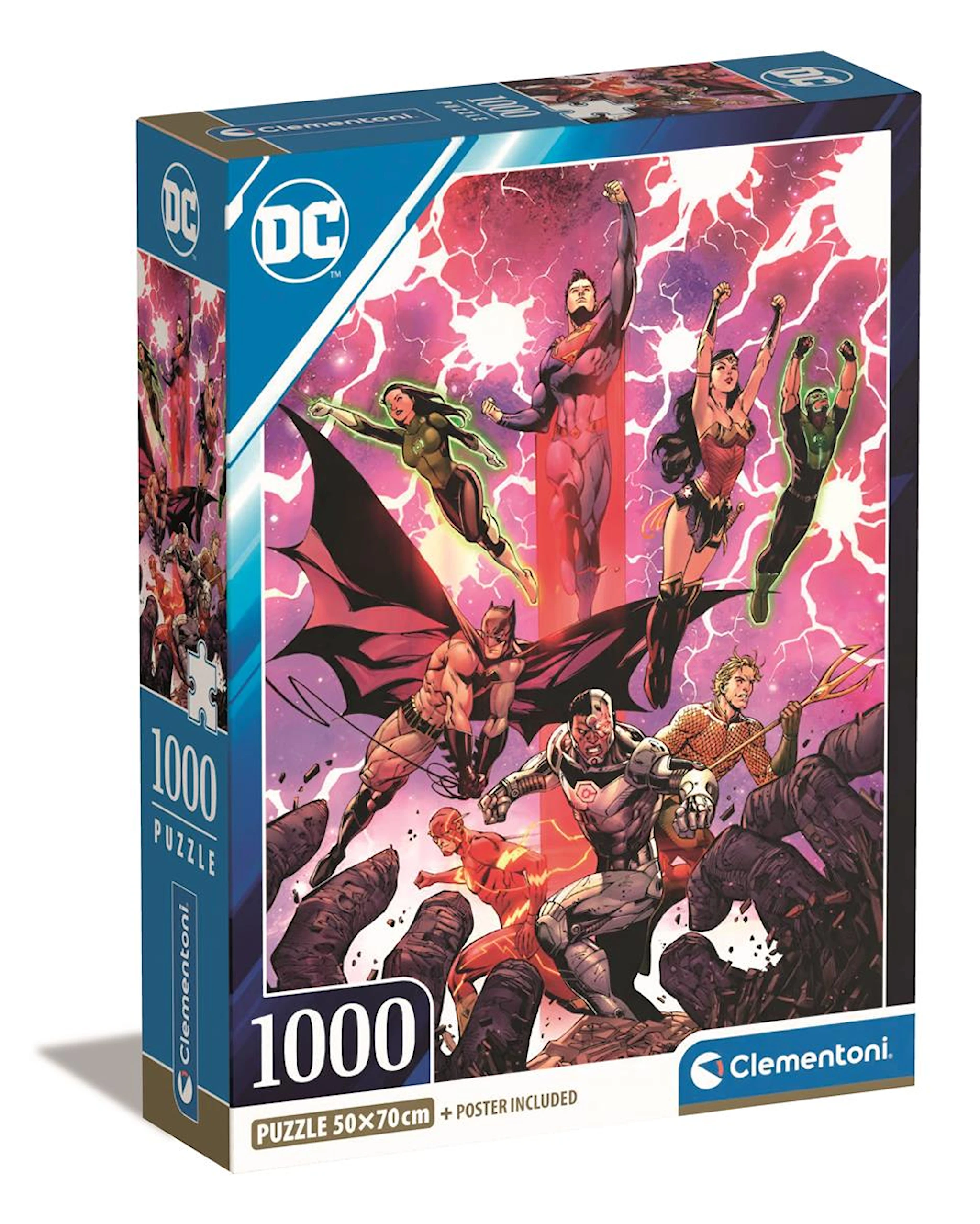 Produktbild för Pussel 1000 bitar CB High Quality Collection DC Comics 2, Clementoni