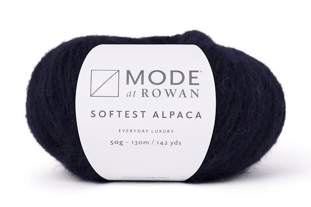 Softest Alpaca Alpacka miks 50 gr Midnight 011 Mode at Rowan