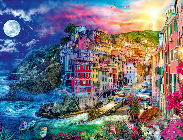 Produktbilde 3 for Puslespill Fargerike Cinque Terre 2000 brikker, Ravensburger