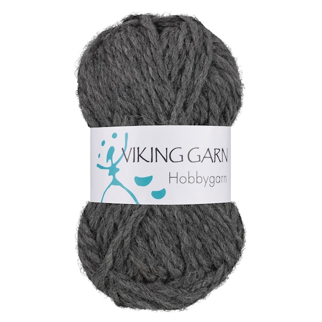 Hobbygarn 50 g Grå 915 Viking Garn