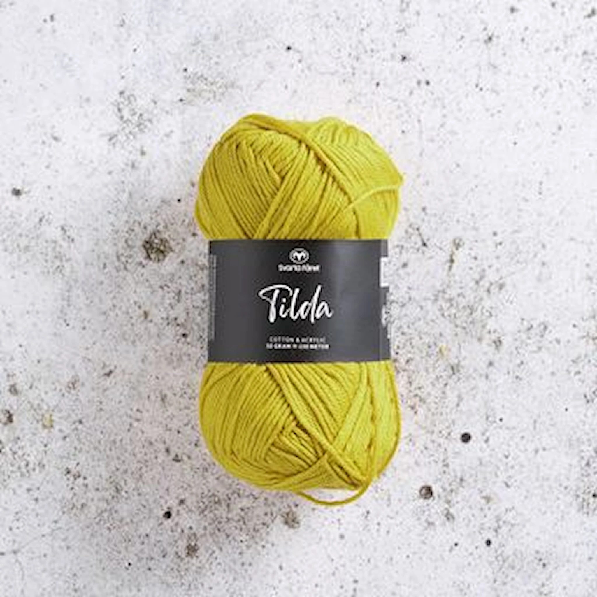 Produktbild för Tilda Garn Bomullsmix 50g Svarta Fåret