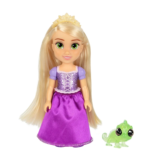 Rapunzel nukke ja Pascal 15 cm Disney Princess