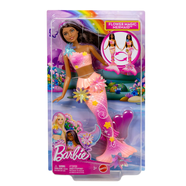 Tuotekuva 2 - Barbie Blooming Magic Pink Mermaid -muotinukke
