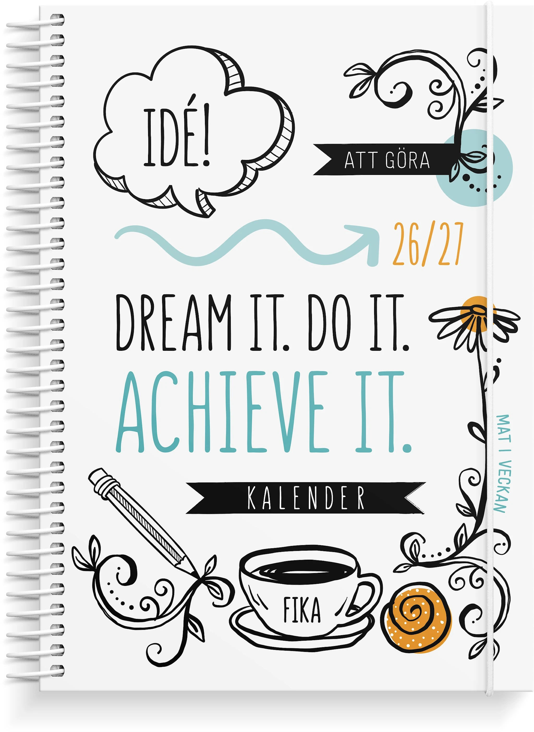 Produktbild för Kalender 26/27 Doodle Burde