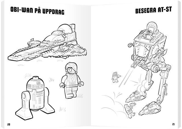 Produktbild 2 för Målarbok Lego Star Wars