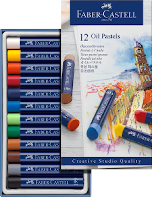 Kritor Oljepastell 12 Färger Faber-Castell