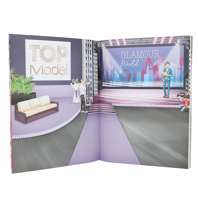 Produktbilde 3 for Klistremerkebok Glamour TOPModel
