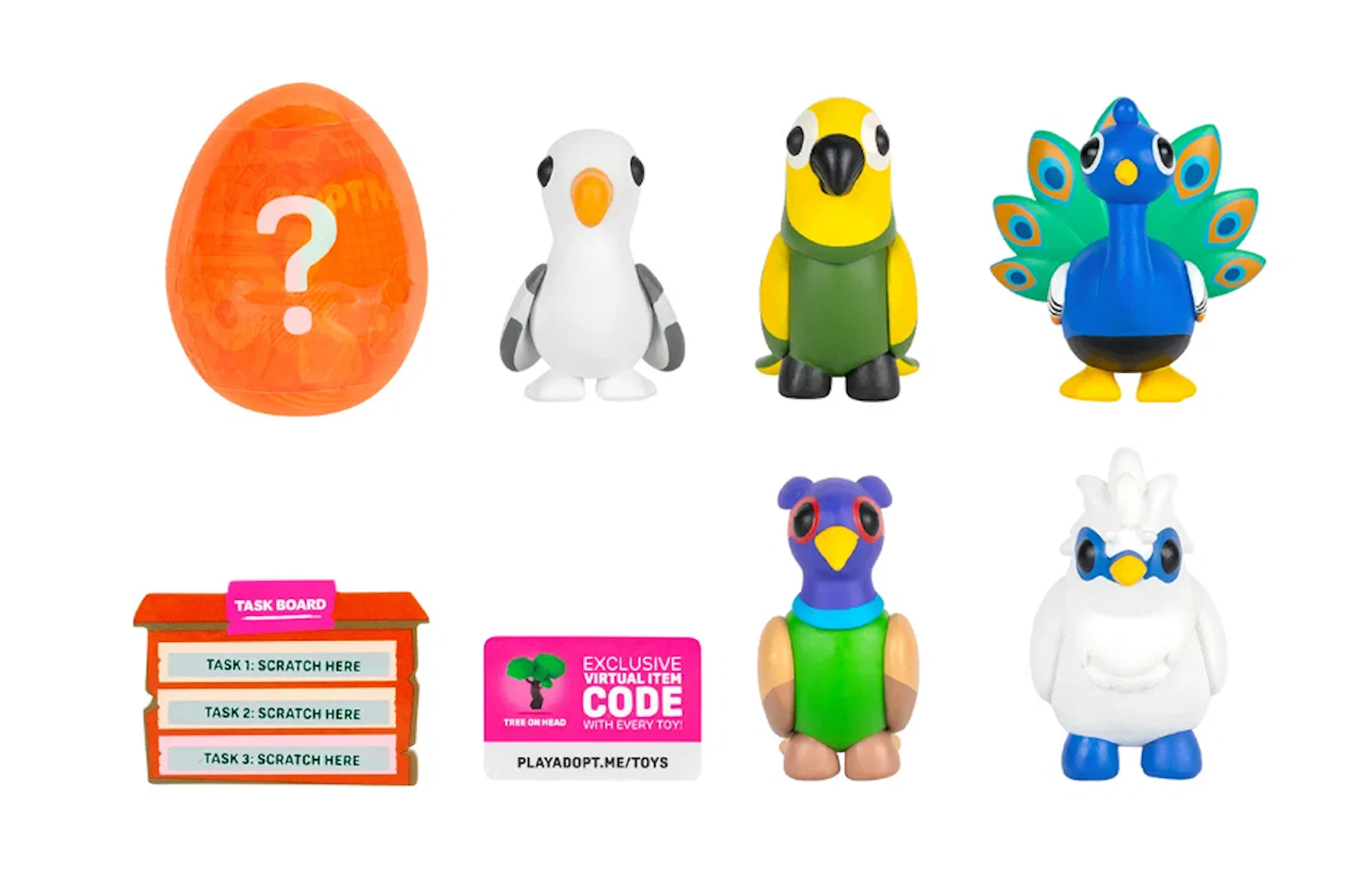 Produktbild för Adopt Me Figurer 6-Pack Feathered Friends