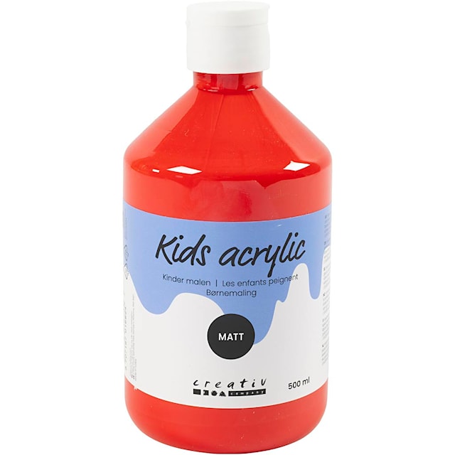 Produktbild 1 för Färg Allround 02 Matt 500 ml Röd