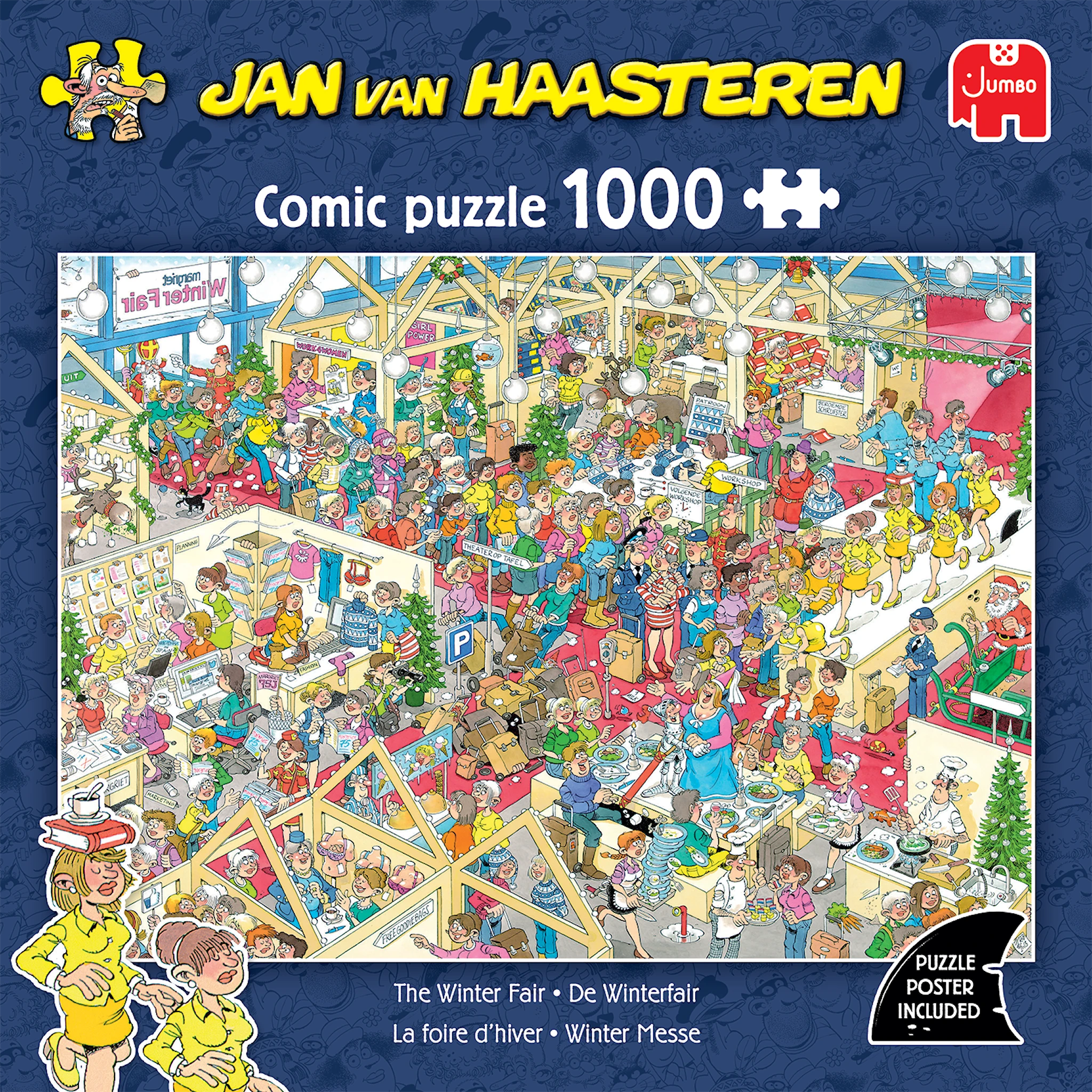 Produktbild för Jan van Haasteren Pussel Winter Fair 1000 bitar