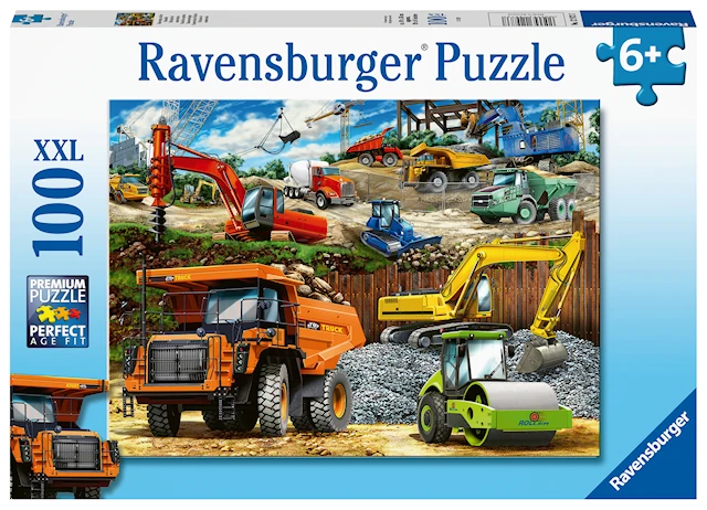 Construction Vehicles Palapelit 100 palaa Ravensburger